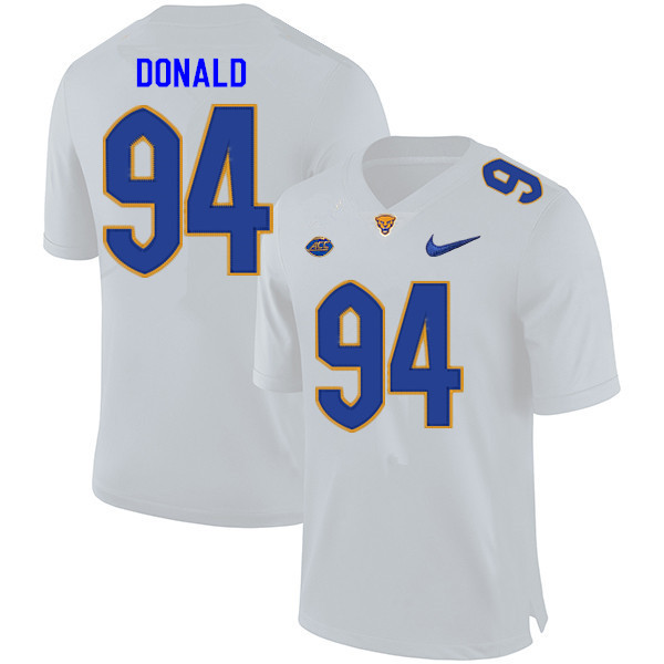 Men #94 Elliot Donald Pitt Panthers College Football Jerseys Sale-White